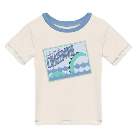 Easy Fit Crew Neck Graphic Tee - Natural Hide & Seek Champion