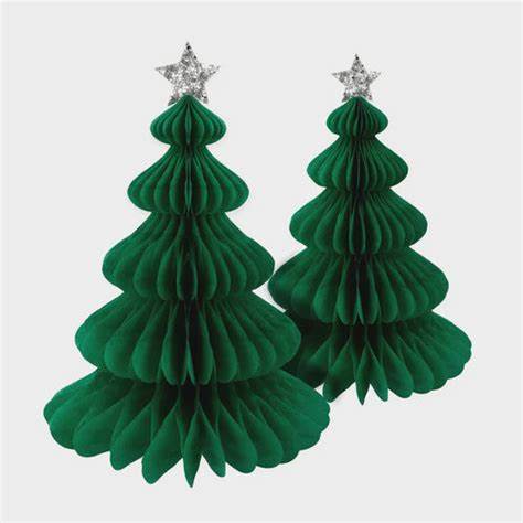 Decoration - Large Honeycomb Trees (2pc)