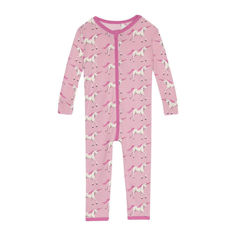 Convertible Sleeper/Coverall (Zipper) - Cake Pop Prancing Unicorn