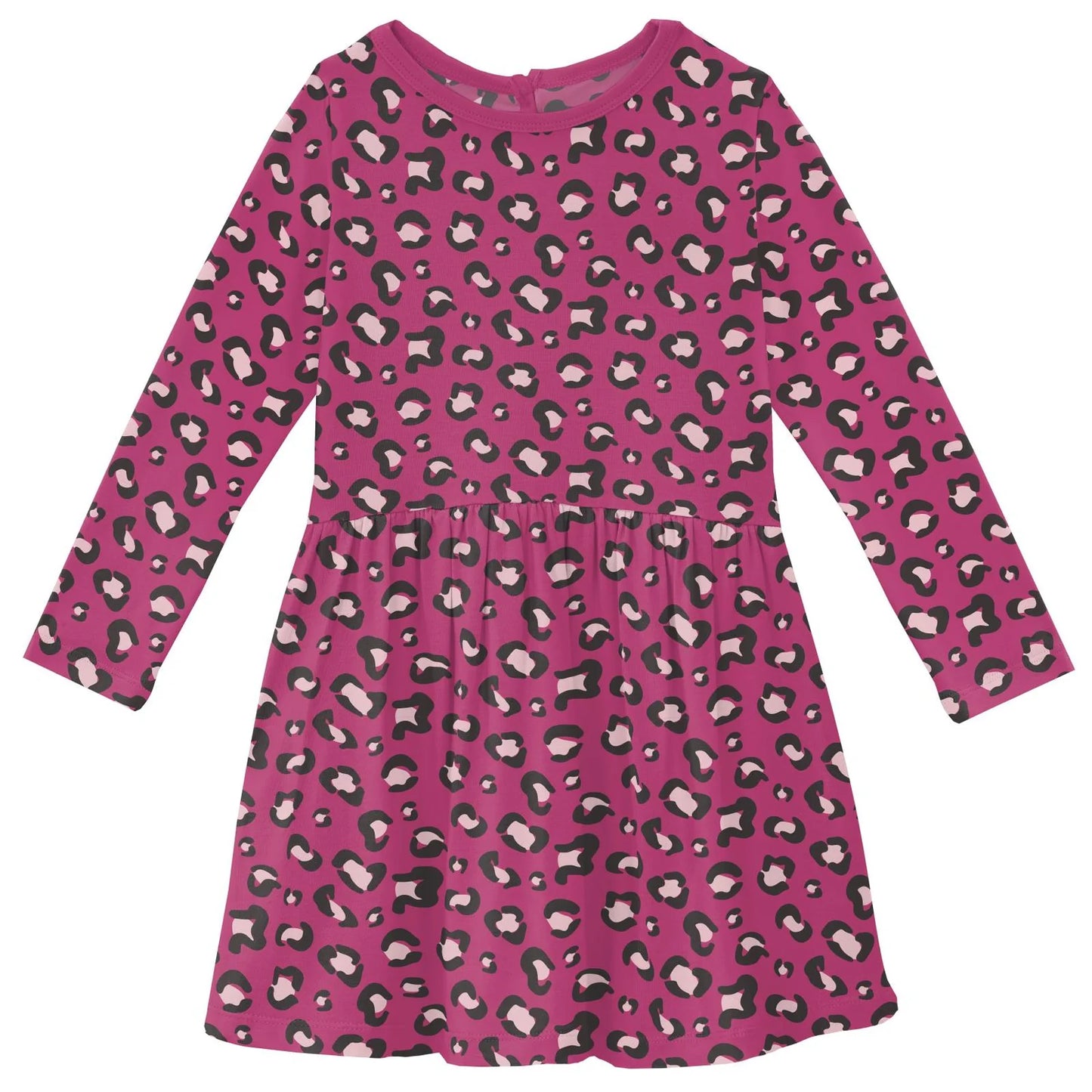 Twirl Dress (Long Sleeve) - Calypso Cheetah Print