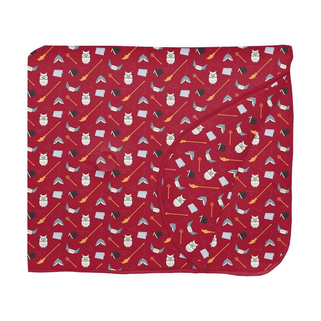 Fluffle Throw with Embroidery - Crimson Magical World