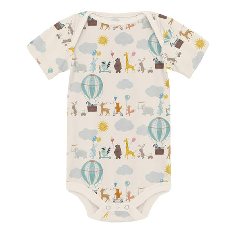 Onesie (Short Sleeve) - Natural Animal Parade