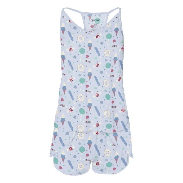 Women's Swing Tank & Tulip Shorts Set - Dew Candy Dreams