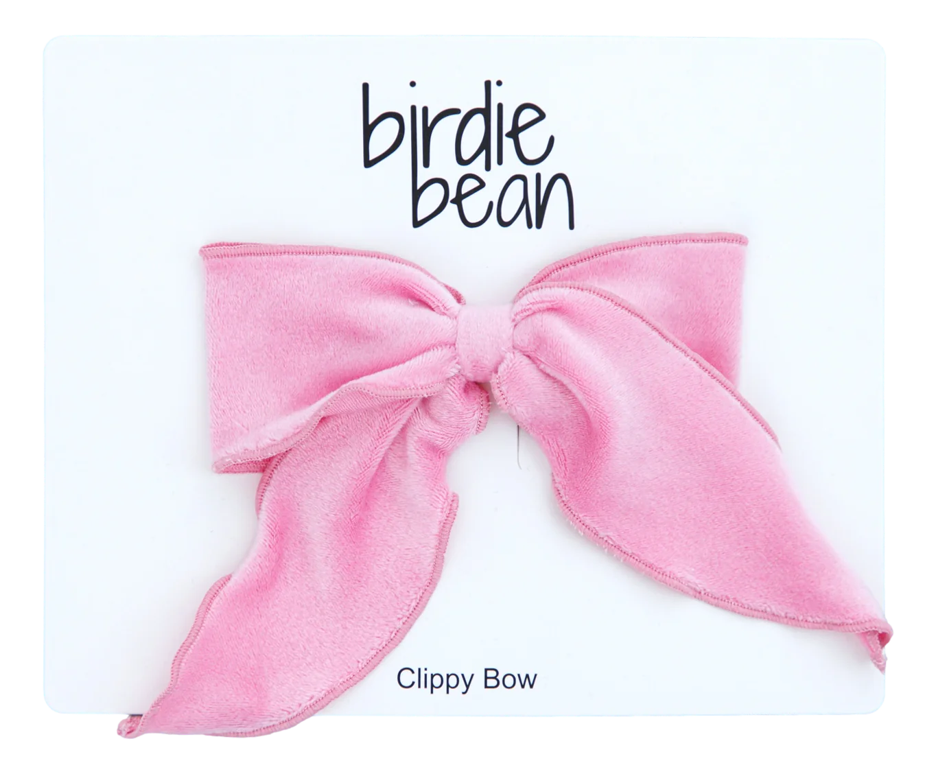 Hair Clip - Pink Velvet Bow