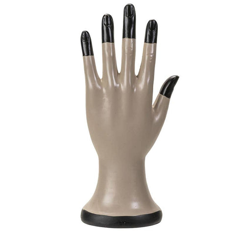 Image shows a back view of the palmistry hand. There are no symbols painted on.