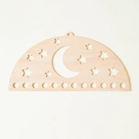 Large Playsilk Wood Display - Moon & Stars