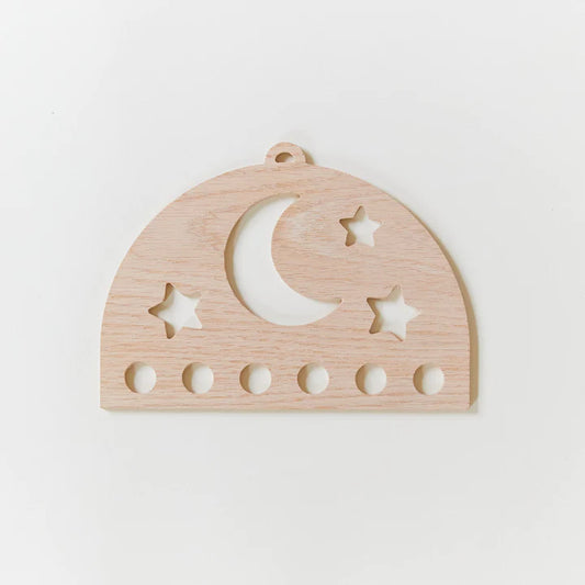Playsilk Wood Display - Moon & Stars