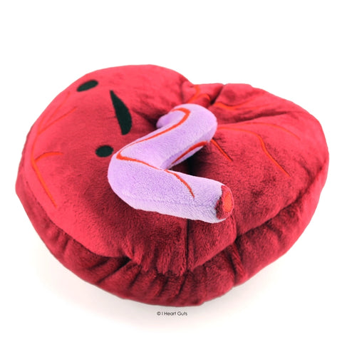 Image shows a side view of the stuffed placenta