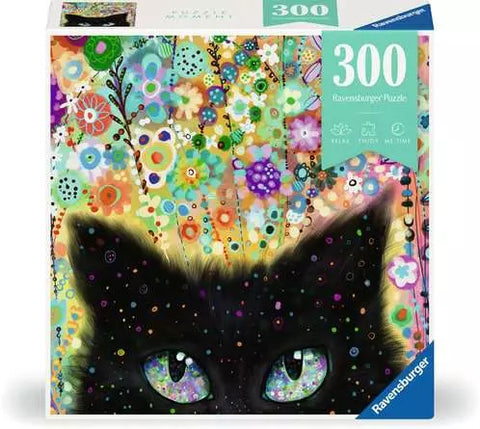 Image shows the puzzle box for Kaleidoscope Kitty, a 300 piece puzzle.