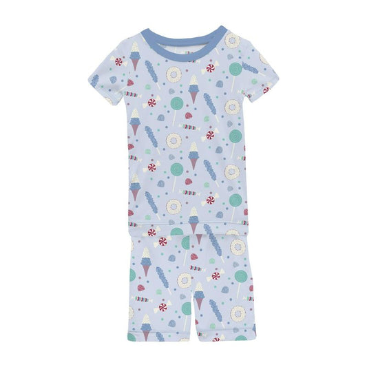 2 Piece Pajama Set (Short Sleeve + Shorts) - Dew Candy Dreams