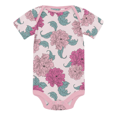 Onesie (Short Sleeve) - Shrinking Violet Peonies