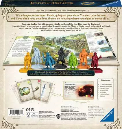 Image shows the back of the game box. It gives an image of the game and a brief description of game play.