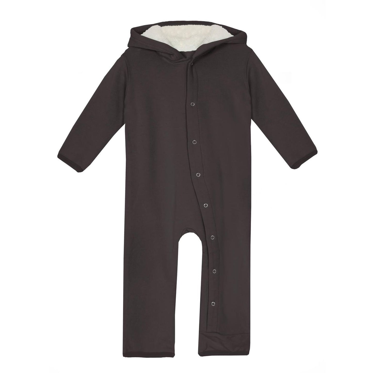 Fleece Coverall with Sherpa Lined Hood & Ears - Midnight