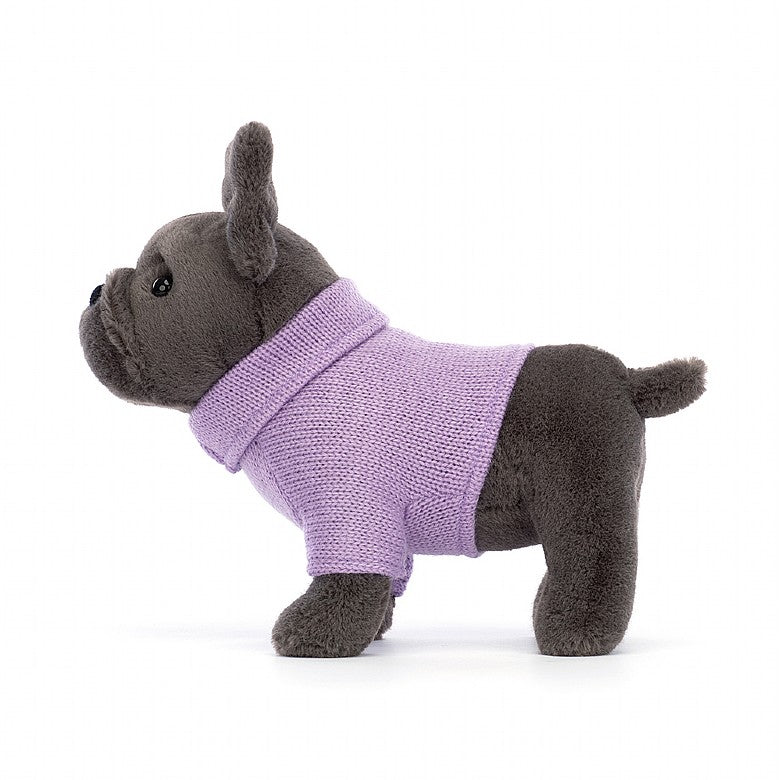Stuffed Animal - French Bulldog Purple Sweater
