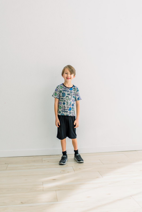 Crew Neck Tee (Short Sleeve) - Dove Surf