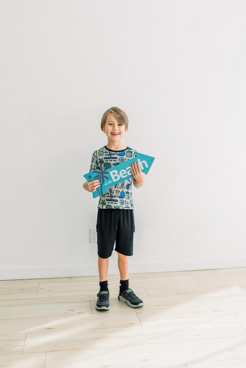 Crew Neck Tee (Short Sleeve) - Dove Surf