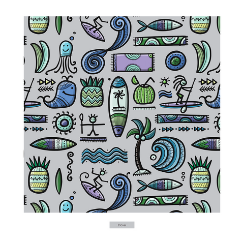 Crew Neck Tee (Short Sleeve) - Dove Surf