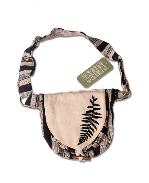 Canvas Hip Bag - Leafy Fern