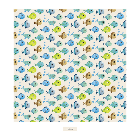 Swaddle - Natural Fishies