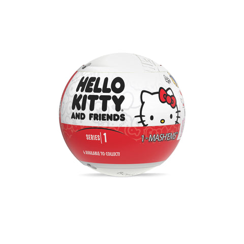 Image features a ball with an image of Hello Kitty. Ball also reads "Hello Kitty and Friends".