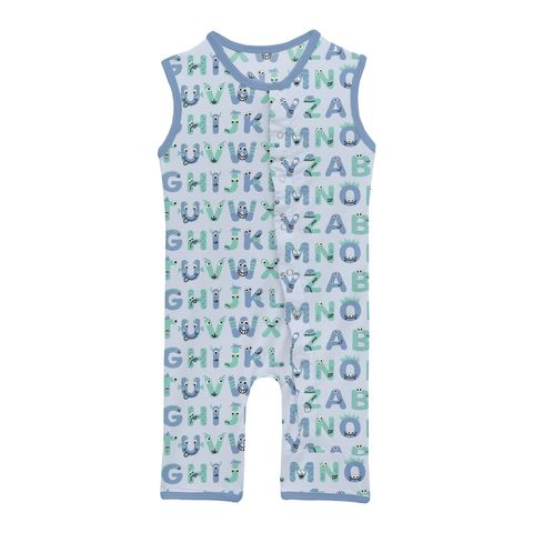 Tank Romper - Dew ABC Monsters