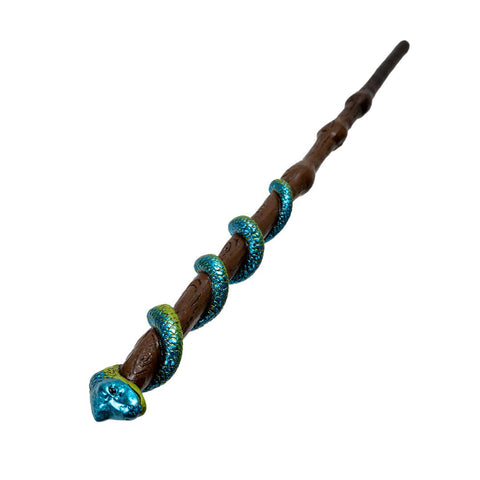 Image shows a top-down view of the snake magic wand
