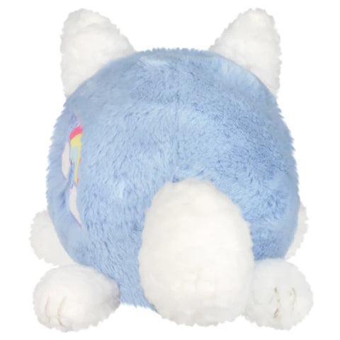 A back view of the cloud-themed kitsune. It has white paws, ears, and tail