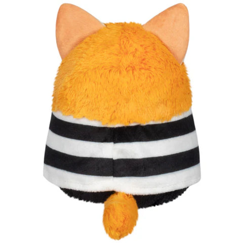 Back view of the plush burglar kitty