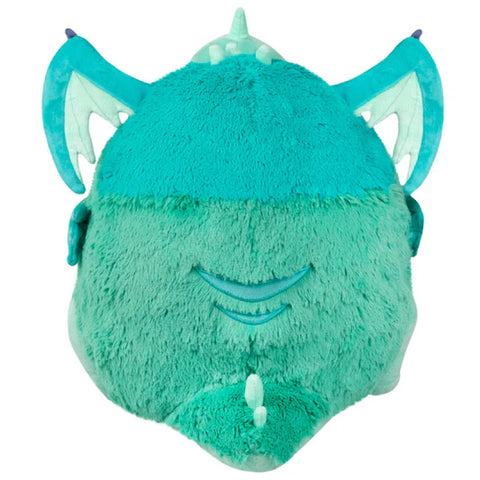 Image shows a back view of the stuffed baby Cthulu