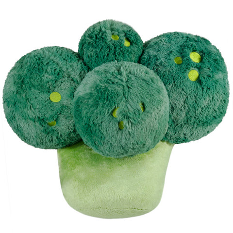 A back view of the plush broccoli