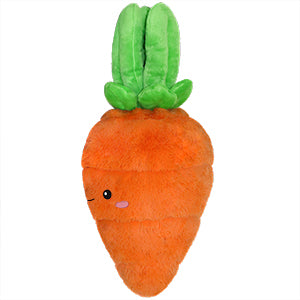 A side view of the plush carrot