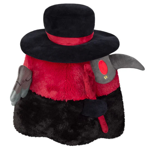 Image shows a side view of the stuffed demon plague doctor