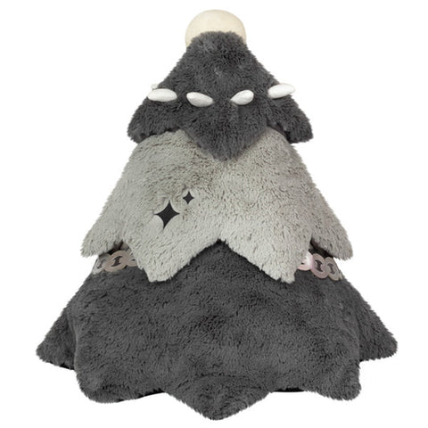 Image shows a back view of the stuffed goth Christmas tree.