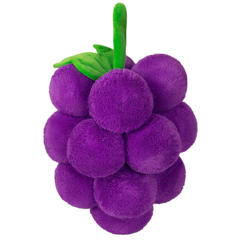 A back view of the plush bunch of grapes