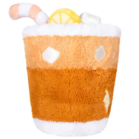A back view of the plush iced tea