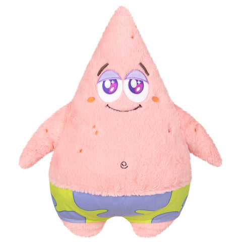 Image shows a stuffed Patrick from the TV show Spongebob