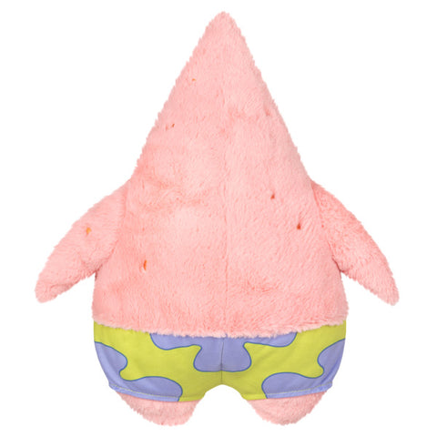 Image shows a back view of the stuffed Patrick