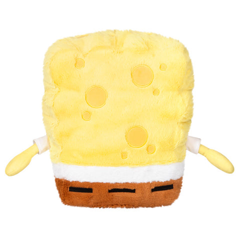 Image shows a back view of the stuffed Spongebob
