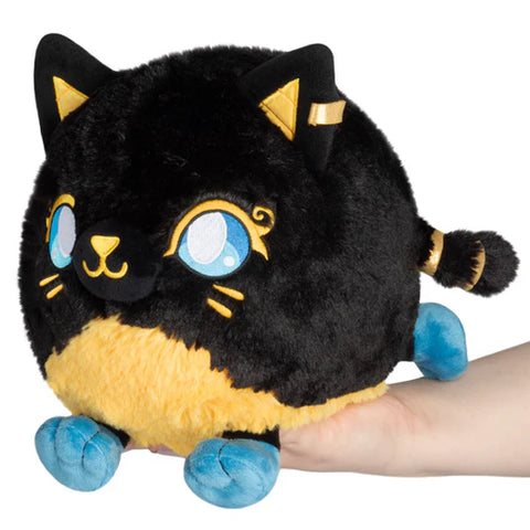 Image shows a stuffed black Bastest cat from Egyptian mythology
