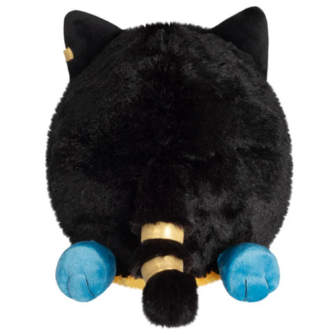Image shows a back view of the stuffed Bastet