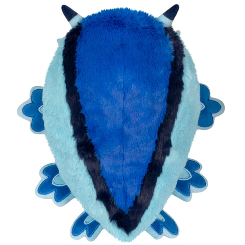 Top-down view of the plush blue dragon sea slug
