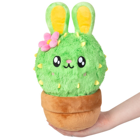 Image shows a stuffed cactus in the shape of a bunny head