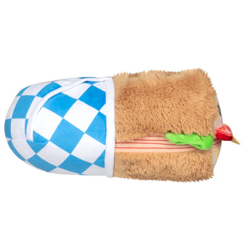 Image shows a side view of the stuffed sandwich