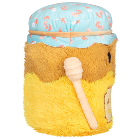 Side view of the plush honey jar