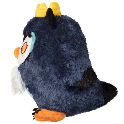 A side view of the plush demon owl