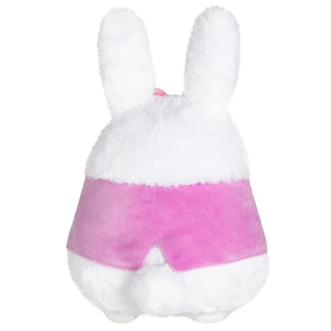 Image shows a back view of the stuffed easter bunny