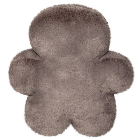 Image shows a back view of the stuffed evil gingerbread man