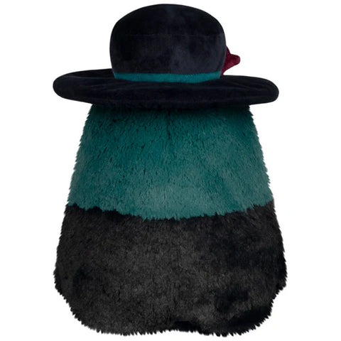 Back view of the plush graveyard-themed plague doctor