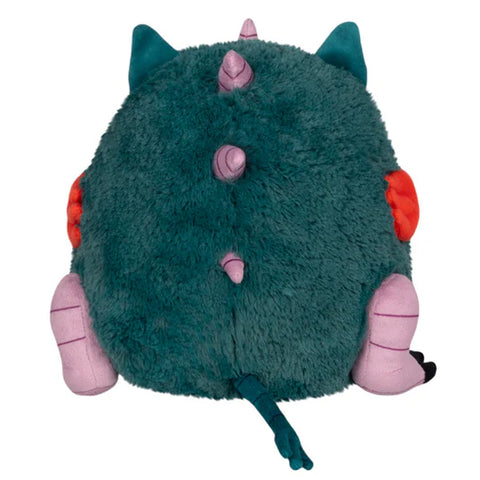 Image shows a back view of the stuffed hellmouth demon