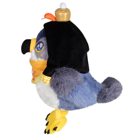 Image shows a side view of the stuffed Horus